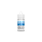 BLUE RAZZ STLTH SALT E-LIQUID Tangy blue raspberries mixed with a touch of sweetness Experience the ultimate satisfaction with STLTH SALT, the premium salt nicotine e-liquids from STLTH!